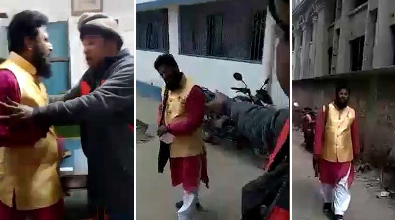 Muslim man assaulted by TMC goons for joining BJP at Rajarhat |SangbadPratidin