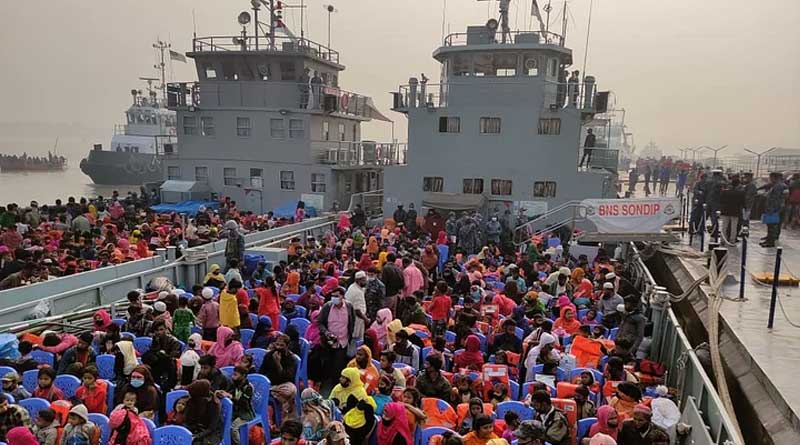 Bangladesh sends over 2 thousand Rohingya refugees to Bhasanchar | Sangbad Pratidin