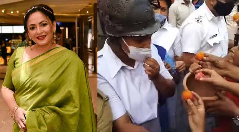 Actress Sreelekha Mitra shares video of SFI protest at College street | Sangbad Pratidin
