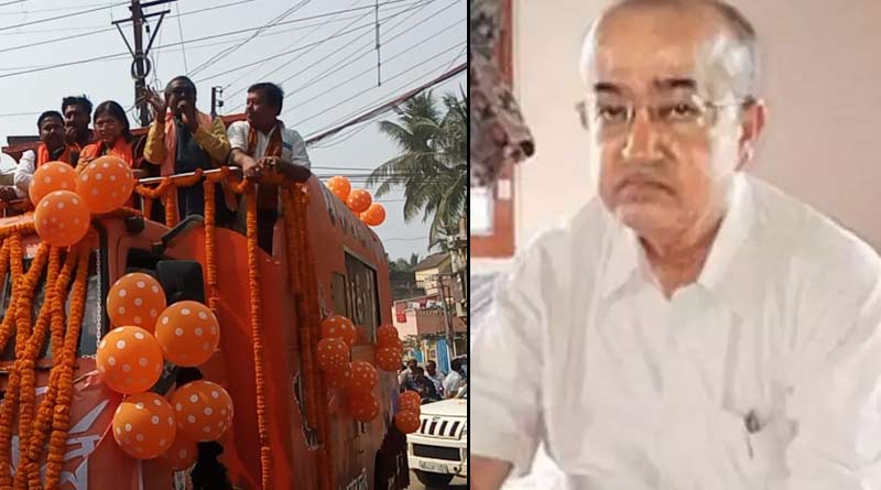 BJP MP Sunil Mandal attacks TMC MLA Rabindranatha Chatterjee by using abusive language |SangbadPartidin