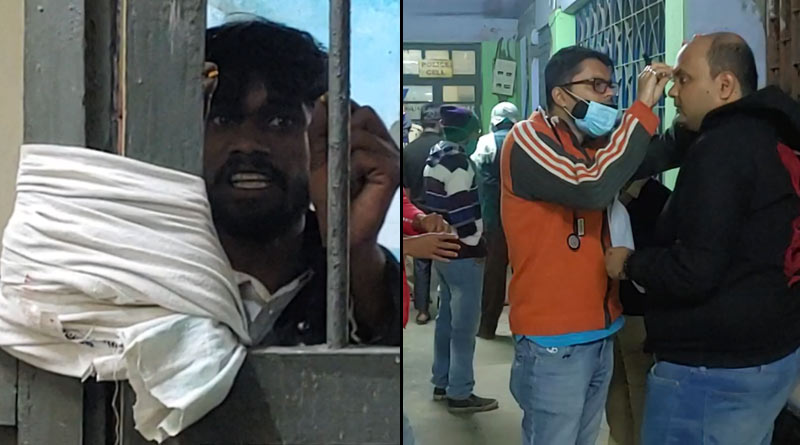 Doctor attacked by prisoner at Suri hospital, Birbhum seriously injured |SangbadPratidin
