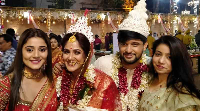 Bengali tv star Neel Bhattacharya and Trina Saha got married