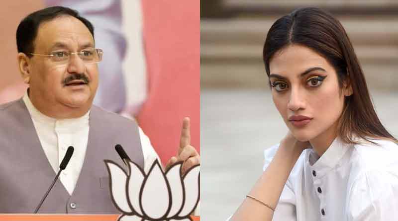 Nusrat Jahan trolls JP Nadda by sharing pictures of West Bengal rally | Sangbad Pratidin