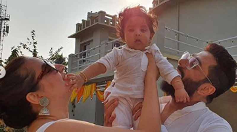 Rice ceremony of director Raj-Subhashree's Son Yuvaan | Sangbad Pratidin
