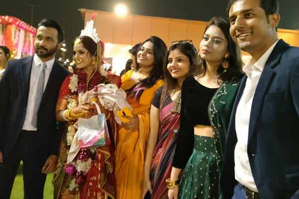 Bengali tv star Neel Bhattacharya and Trina Saha got married