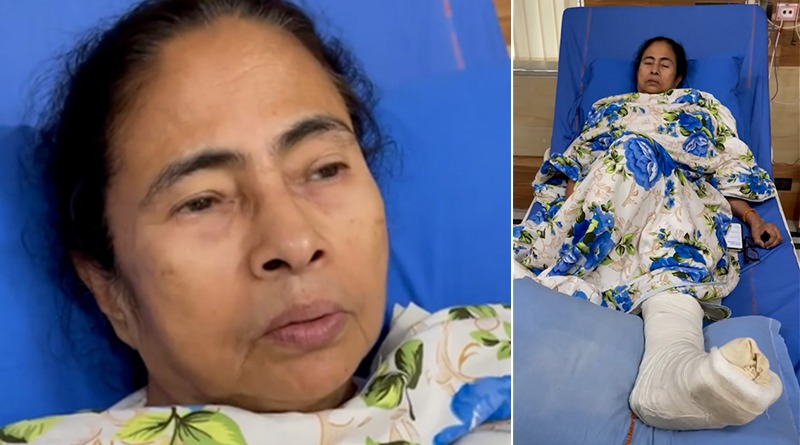 Chief minister Mamata Banerjee appeals all to maintain peace from hospital bed|SangbadPratidin