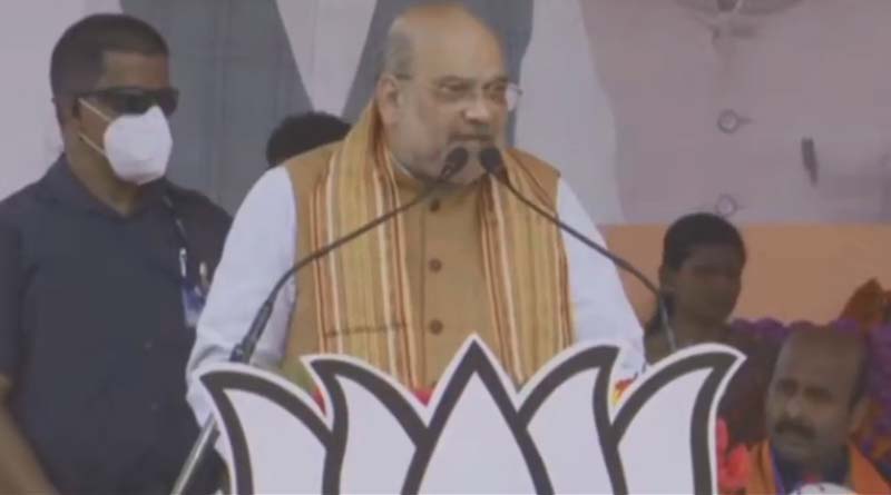 Home MInister Amit Shah addresses public meeting in Purba Medinipur aheadof WB Election 2021 | Sangbad Pratidin