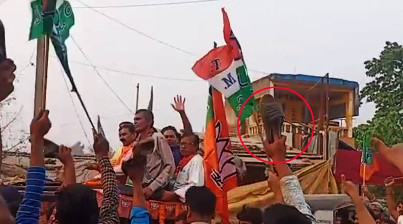 Malda: Former TMC leader Gour Chandra Mandal who joined BJP faces protest | Sangbad Pratidin