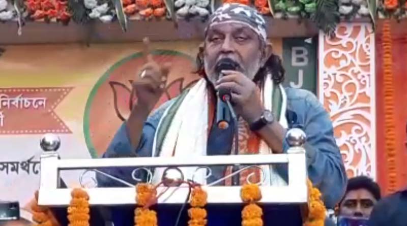 WB Assembly Poll: BJP Star campaigner Mithun Chakrabarty at election rally | Sangbad Pratidin