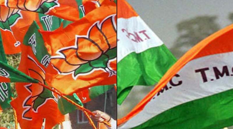 West Bengal Elections 2021: Clash between TMC and BJP worker supporters at Khejuri । Sangbad Pratidin