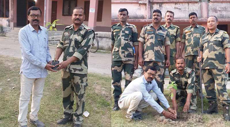 Bengal Polls: TMC leader took picture with central force's jawan and create controversy । Sangbad Pratidin