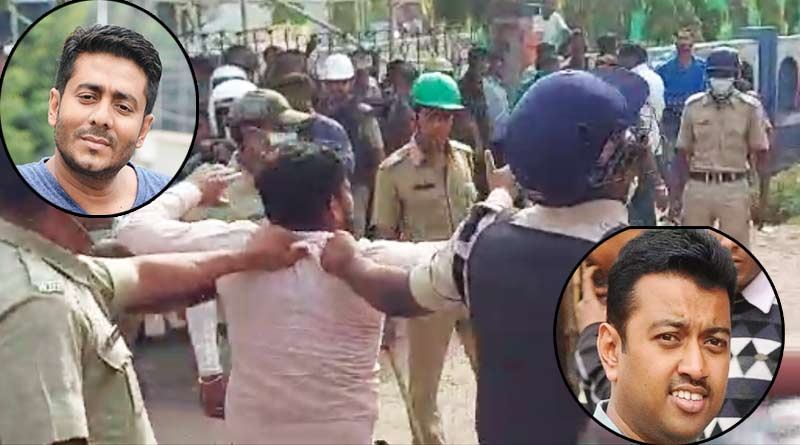 Bengal Polls: Clash between TMC and BJP supporters at Raj Chakraborty and Subhranshu Roy's nomination file | Sangbad Pratidin