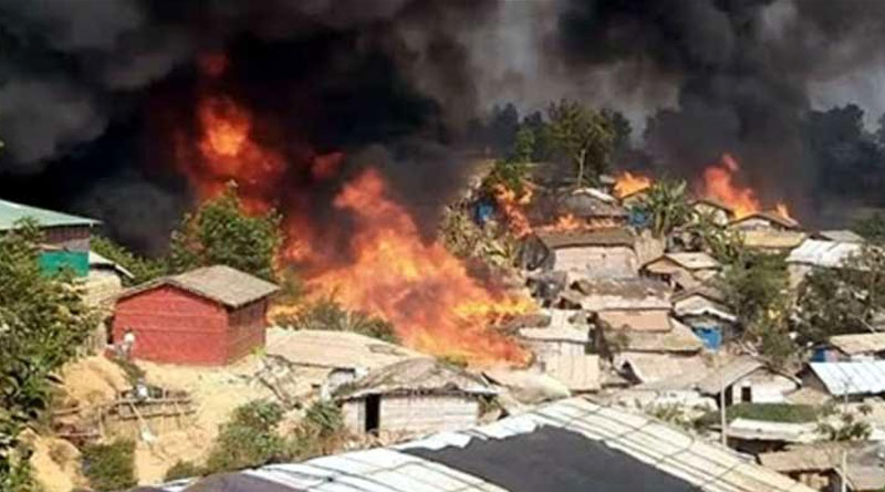 Massive fire engulfs Rohingya camp in Bangladesh, 8 dead | Sangbad Pratidin
