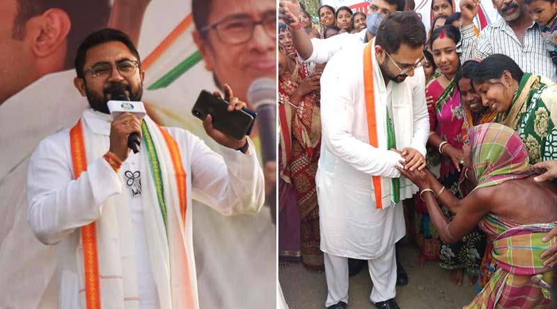 WB Assembly Elections 2021: Despite Weak body TMC Candidate Soham Chakraborty campaining Hard at Chandipur | Sangbad Pratidin