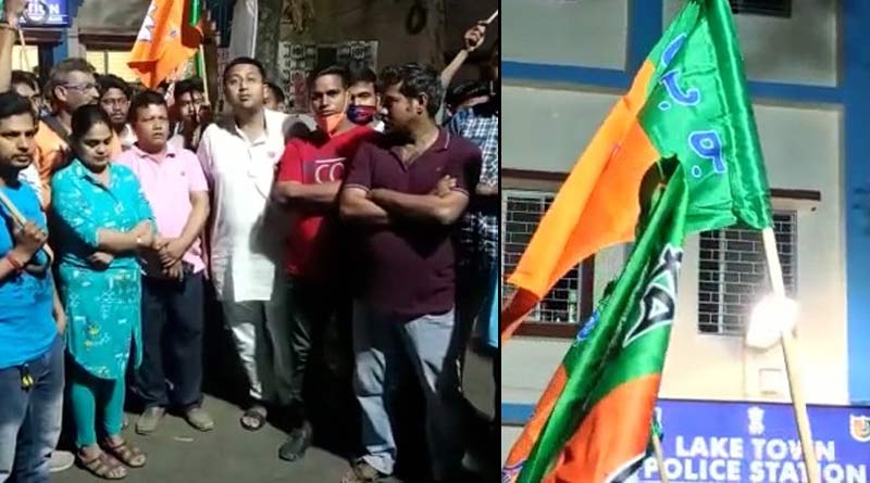 WB Assembly Polls; BJP party offices attacked in Lake Town, Kaikhali and Haoroa in last night |Sangbad Pratidin