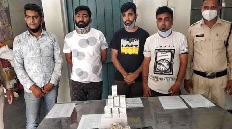 Delhi and Raipur police separately busted rackets involved in black marketing of Remdesivir and oxygen । Sangbad Pratidin