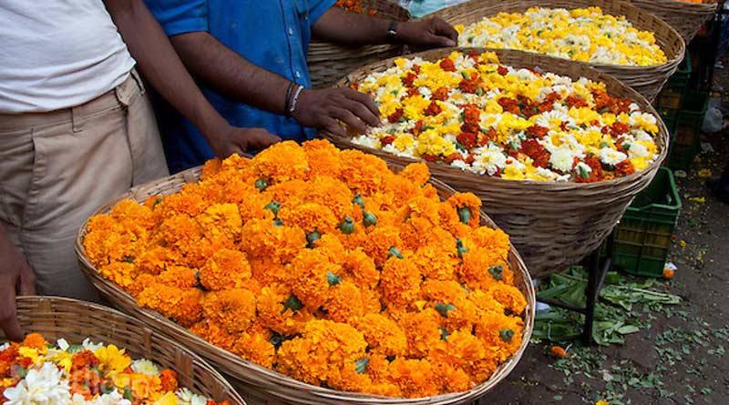 Flower Price hiked before Ganesh Chaturthi 2023 | Sangbad Pratidin