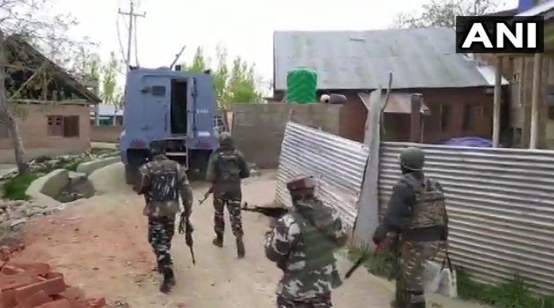 3 JeM terrorists killed in encounter with security force। Sangbad Pratidin