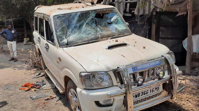 Assembly Polls 2021 : BJP candidate allegedly attacked by tmc in Keshpur | Sangbad Pratidin