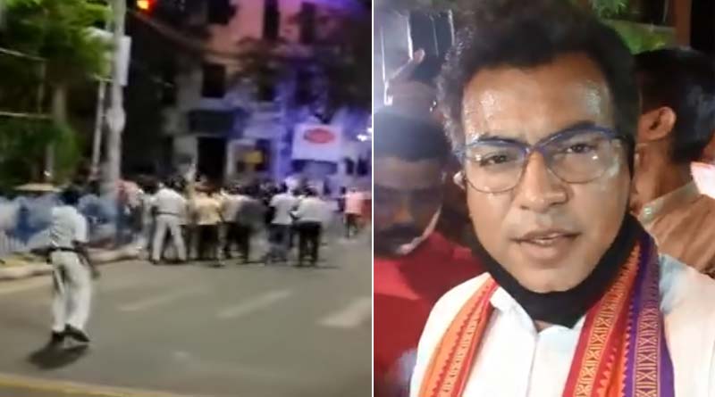WB Assembly Polls 2021 : Clash between TMC and BJP worker in chetla | Sangbad Pratidin