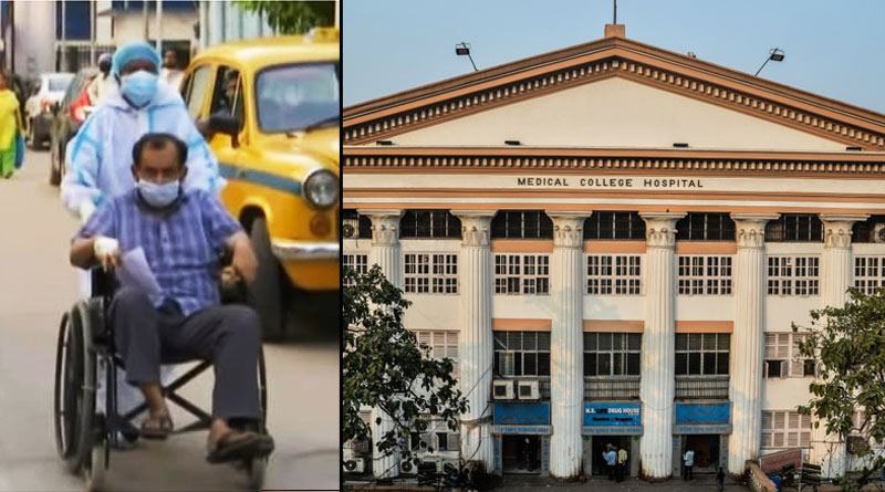 Kolkata: Corona patient in Calcutta Medical college is taken to another word without PPE kit | Sangbad Pratidin