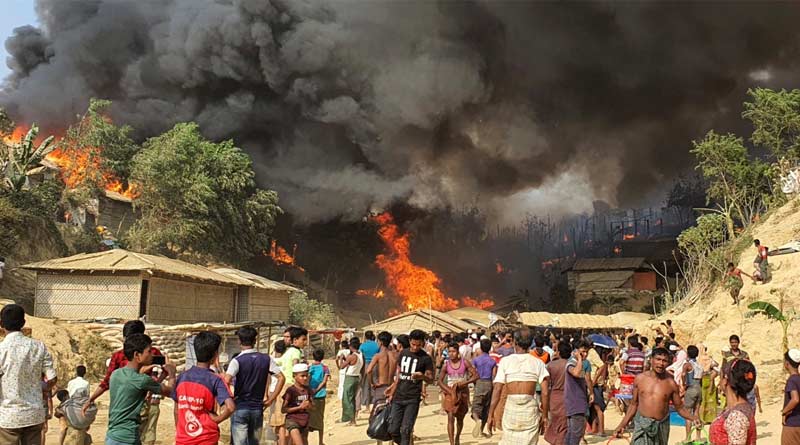 Bangladesh: Fire breaks out at Rohingya camp, 3 dead | Sangbad Pratidin