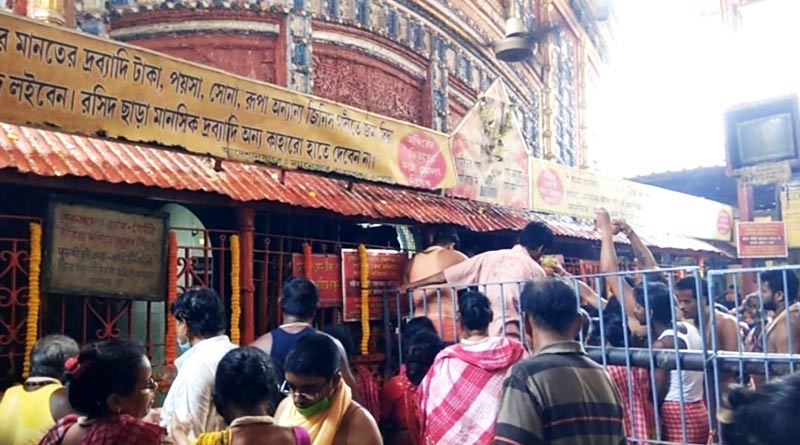 Sanctum of tarakeshwar temple is closed again | Sangbad Pratidin