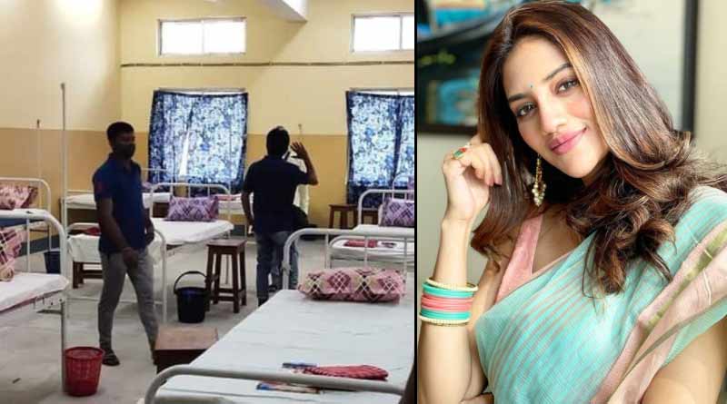 TMC MP Nusrat Jahan opens a safe home and community kitchen in covid situation ।Sangbad Pratidin