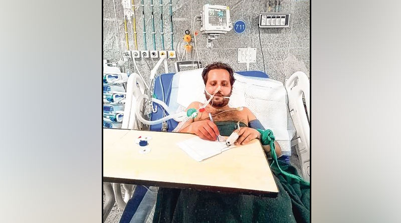 Writing therapy is the new method to supply oxygen into the lungs of COVID patients in MR Bangur Hopsital | Sangbad Pratidin
