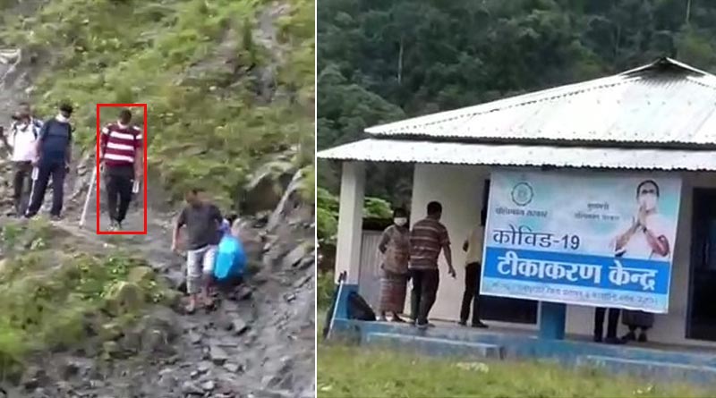 DM of Alipurduar himself reaches at Buxa hill with corona vaccines | Sangbad Pratidin
