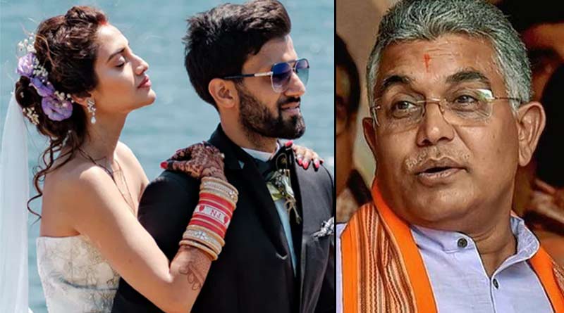 BJP state president Dilip Ghosh slams TMC MP Nusrat Jahan ।Sangbad Pratidin