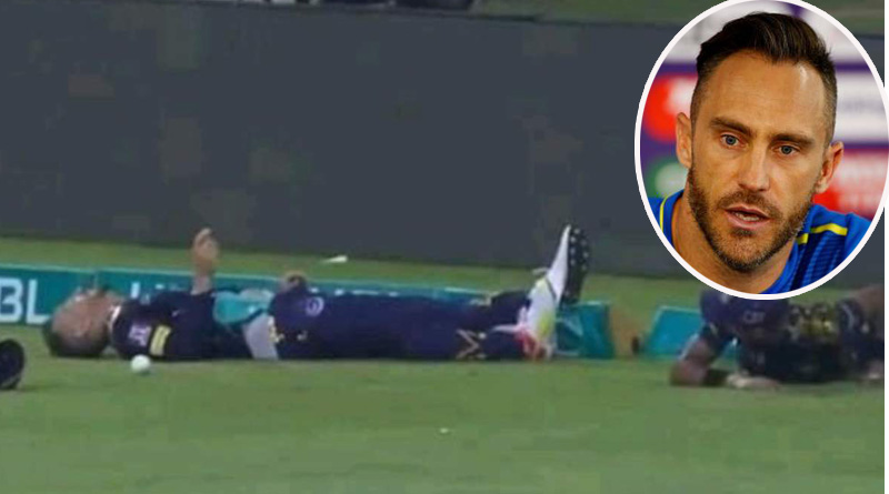 PSL: Faf du Plessis taken to hospital after horrific collison with Mohammad Hasnain | Sangbad Pratidin