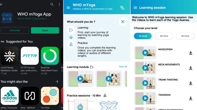 All you need to know about WHO’s new mYoga app on Yoga | Sangbad Pratidin