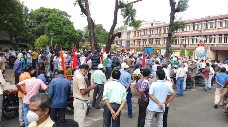 All labour union of SAIL come together over laborer rights । Sangbad Pratidin
