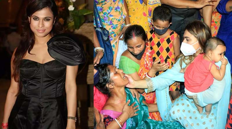 Cyclone Yaas: Shreya Pande takes responsibility of two children of the TMC worker who died while distributing relief tothe effected people | Sangbad Pratidin
