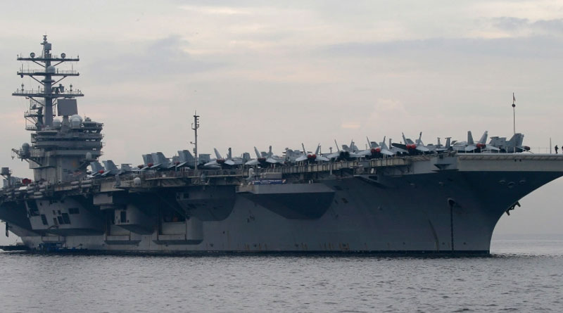 US Navy aircraft carrier USS Reagan enters South China Sea | Sangbad Pratidin