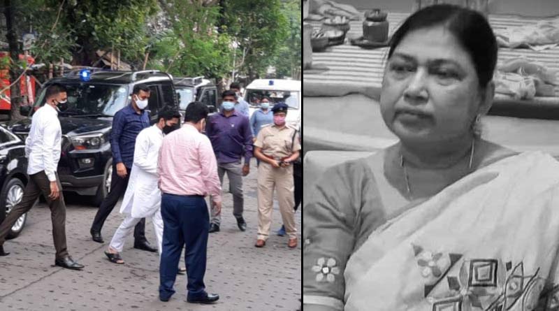 Abhishek Banerjee at Mukul Roys house expresses grief over krishna Roys death | Sangbad Pratidin