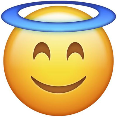 Angel-face emoji real meaning