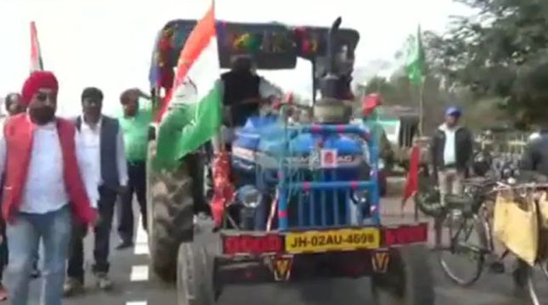 Farmers' tractor parade in Haryana on Independence Day | Sangbad Pratidin