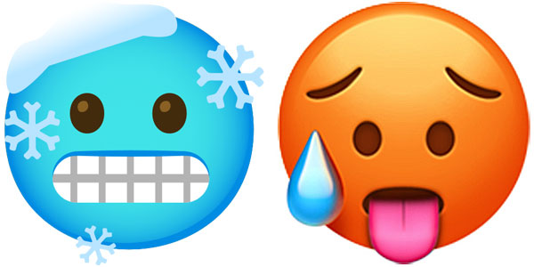 Hot Face Cold Face Emoji