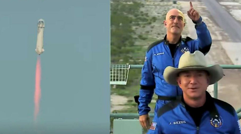 Jeff Bezos lands safely on Earth after dream spaceflight | Sangbad Pratidin