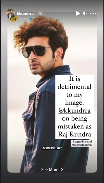 Karan Kundra mistaken as Raj Kundra, worried about his image 