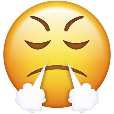 Face with Steam From Nose