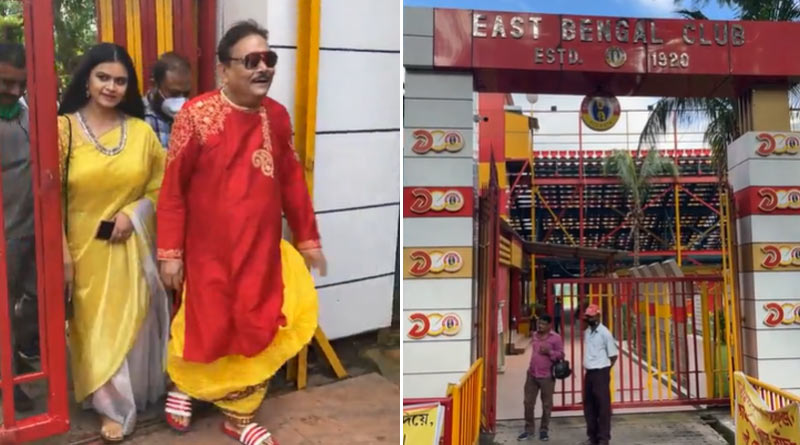 TMC MLA Madan Mitra Visits East Bengal club | Sangbad Pratidin