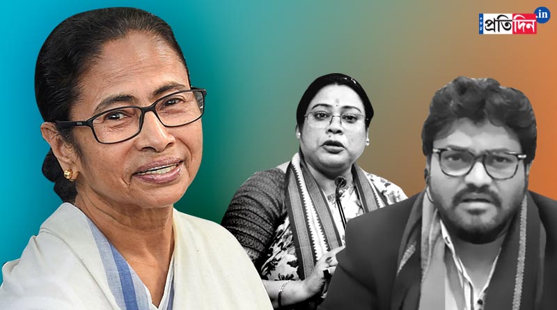 TMC leader Mamata Banerjee takes jibe at BJP after MP Babul Supriyo and MP Debasree Chaudhuri lossing ministerial berth | Sangbad Pratidin