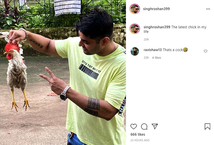 Srabanti Chatterjee's husband Roshan Singh's instagram post draws flak from netizens