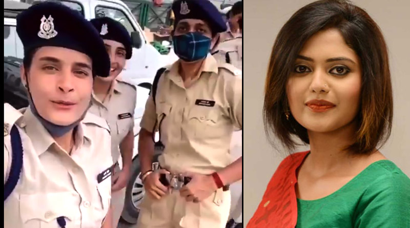 Saayoni Ghosh Posted Dancing Video of 'Dabangg' Lady Police officer | Sangbad Pratidin