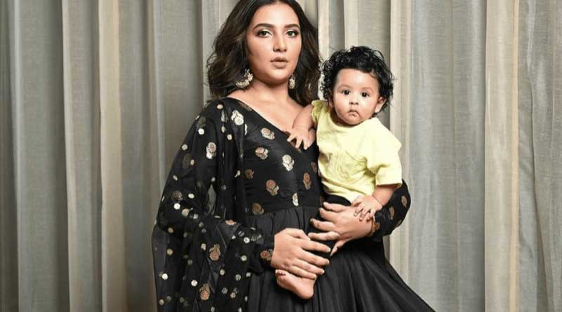 Raj Chakraborty son yuvaan chakrabortys first photo shoot with mother Subhashree Ganguly | Sangbad Pratidin