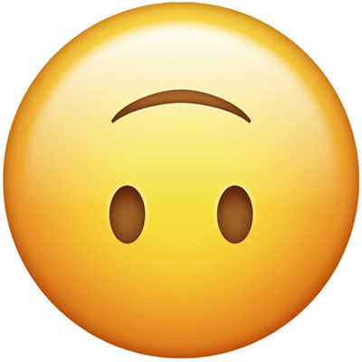 Upside-down-emoji Meaning