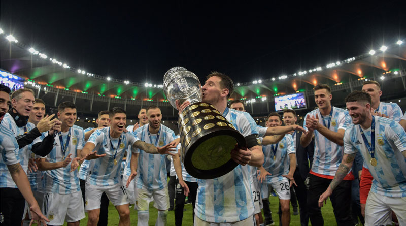 Lionel Messi creates history by winning Copa America 2021 trophy | Sangbad Pratidin